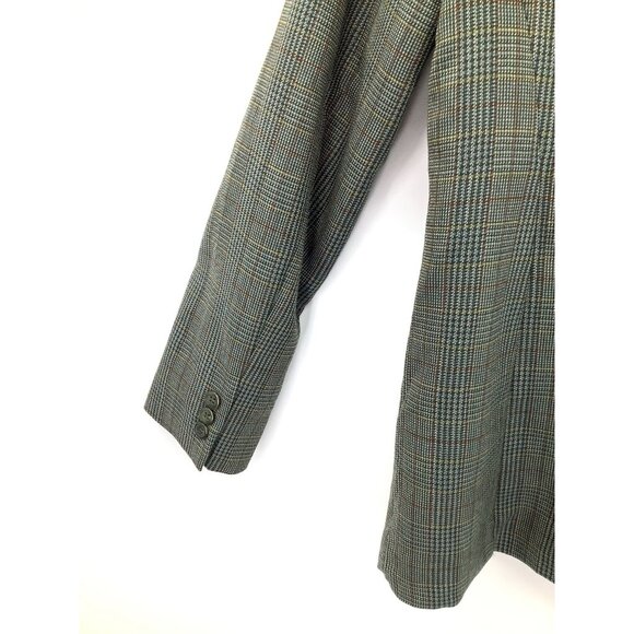 Pendleton Women's Blazer Green Plaid Size 6P 100% Virgin Wool Tailored - Picture 5 of 5